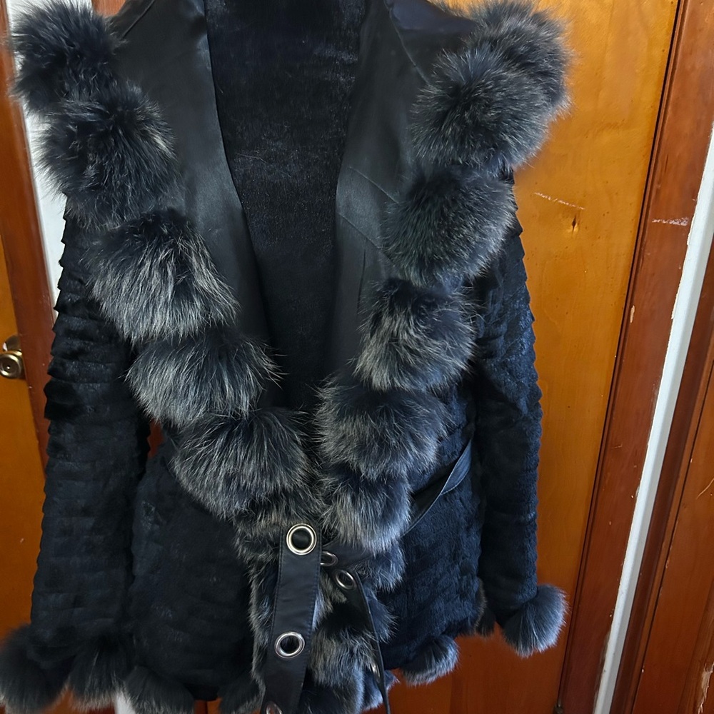 Genuine Fox Fur Luxury Coat size XL